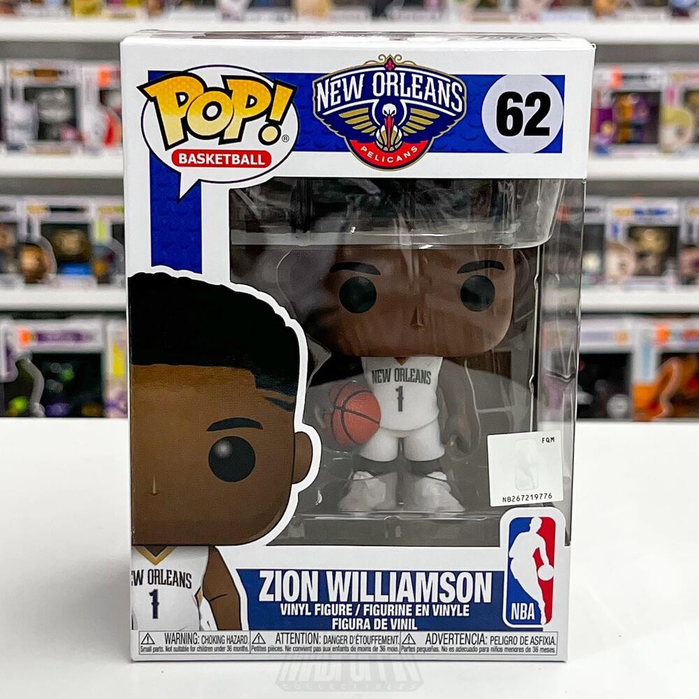 Funko Pop! NBA Zion Williamson #62 New Orleans Pelicans Vinyl Figure Collectible